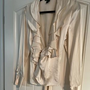Ralph Lauren Silk Ruffle Blouse